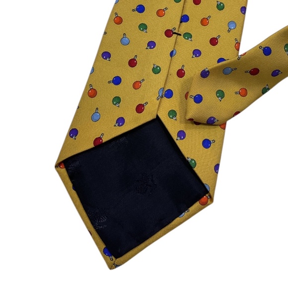 BROOKS BROTHERS Yellow Light Bulb Silk DESIGNER Tie USA - Picture 4 of 4